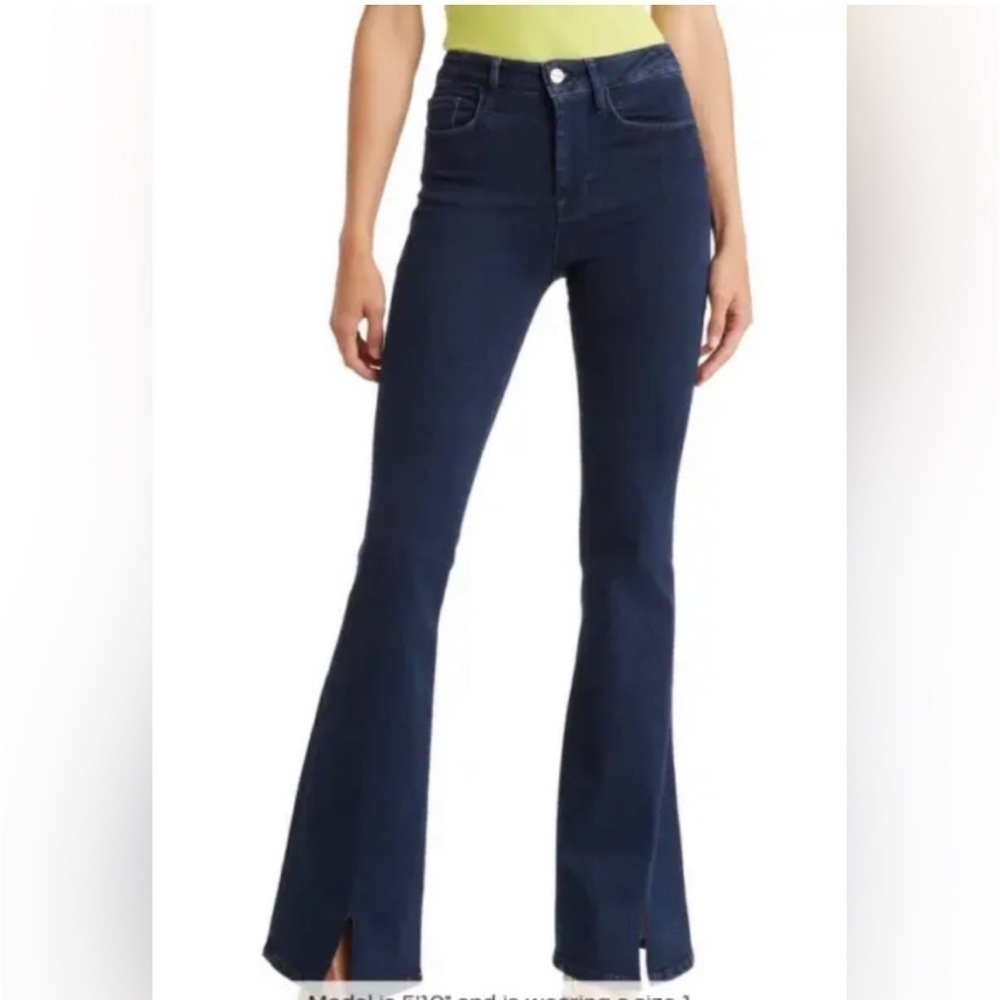 Frame Denim Women's Dark Indigo Flare Jeans